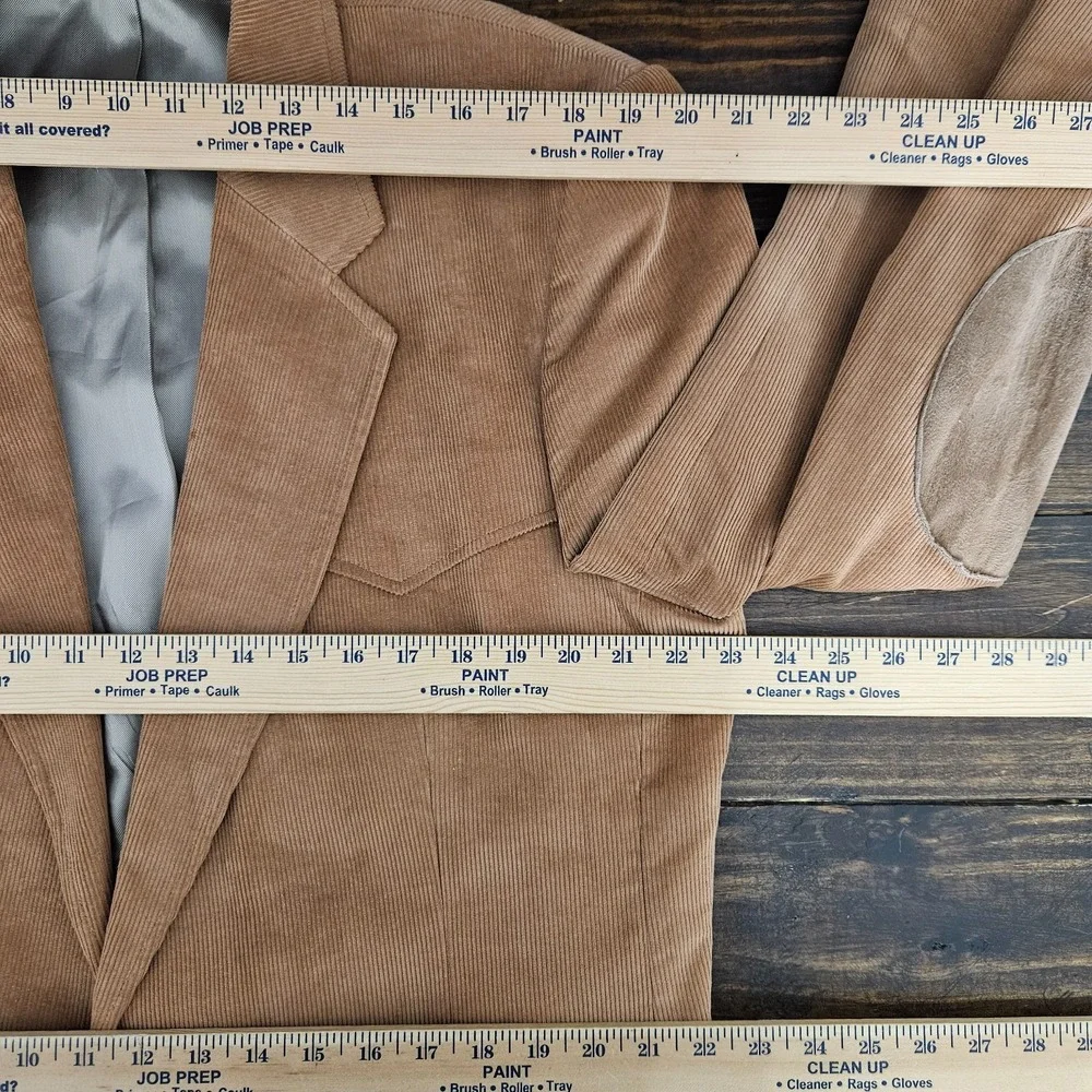 CCC Western Men's Sport Coat Blazer Two Button Brown‎ Corduroy Size 44L